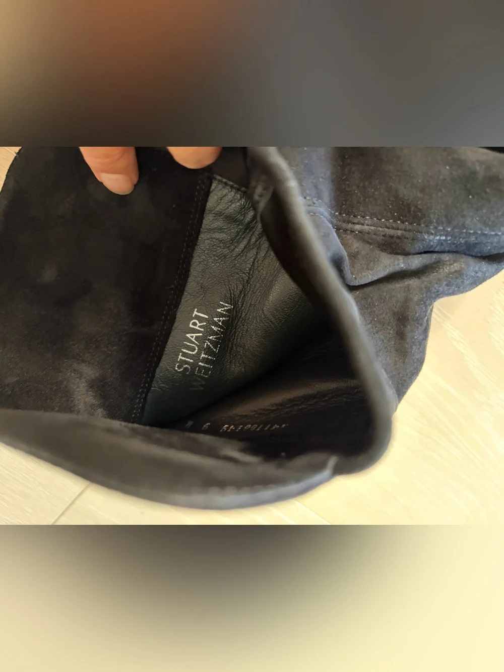 Stuart Weitzman ALL GOOD *Full Black Suede* Over the Knee Boots - EUC Size 10